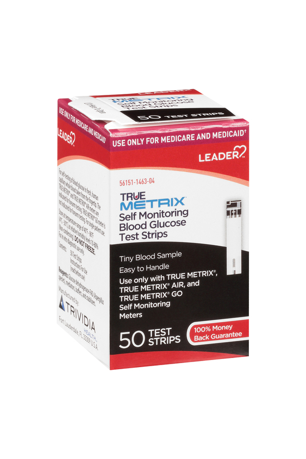 Image for Leader Blood Glucose Test Strips, Self Monitoring,50ea from BARONS DRUG STORE