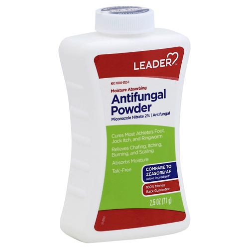Image for Leader Antifungal Powder, Moisture Absorbing,2.5oz from BARONS DRUG STORE