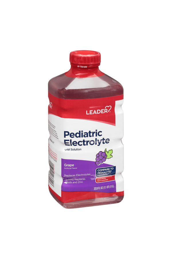Image for Leader Pediatric Electrolyte, Grape,33.8oz from BARONS DRUG STORE